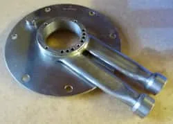 Disc centrifuge distributing cover