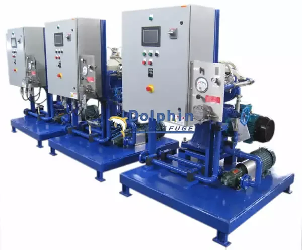Alfa Laval diesel centrifuge system with Class 1 Division 2 explosion-proof rating for hazardous area fuel purification