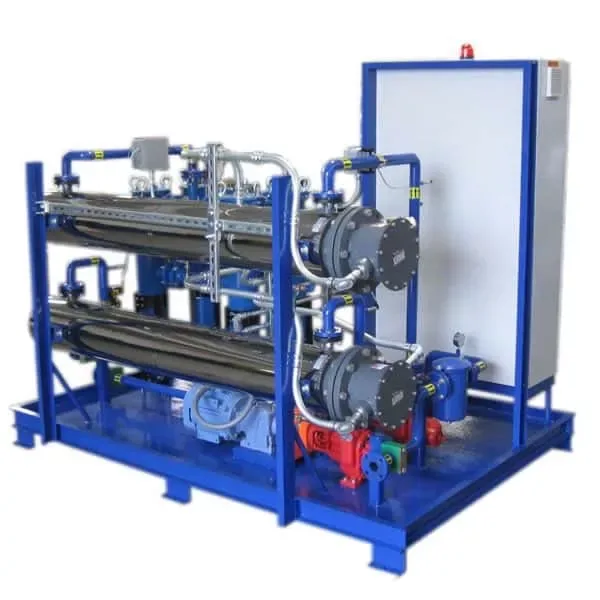 Dolphin Centrifuge Electric Pre-Heater skid for disc centrifuge systems