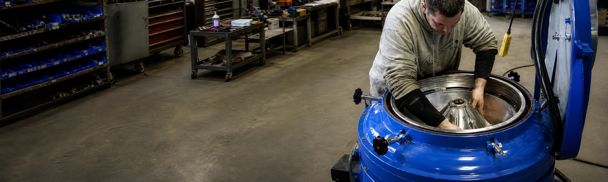 Disc stack centrifuge repair and mechanical troubleshooting