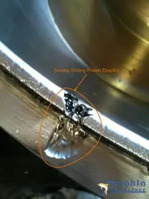Sliding Piston Lip Erosion