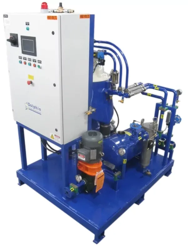 Self Cleaning Disc Stack Centrifuge for Hydraulic Oil