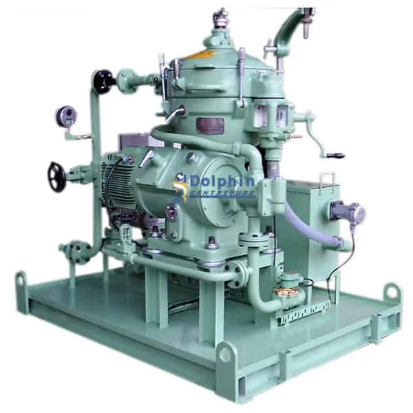 Dolphin DMB-019 manual-clean disc stack centrifuge for turbine lube oil purification