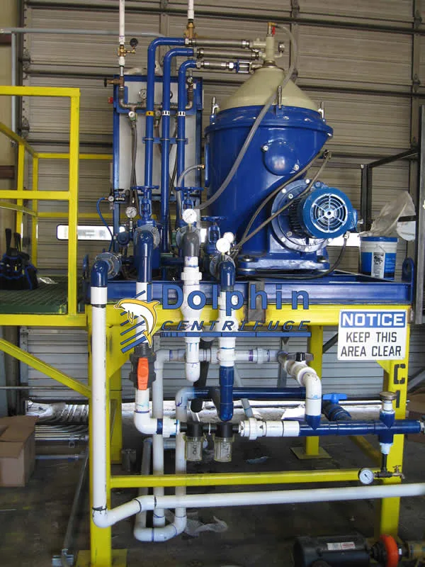 Alfa Laval MOPX-209 Centrifuge for WVO Installation