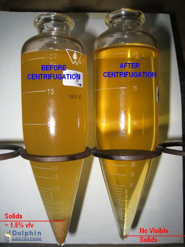 Kombucha Samples Before and After Disc Centrifuge