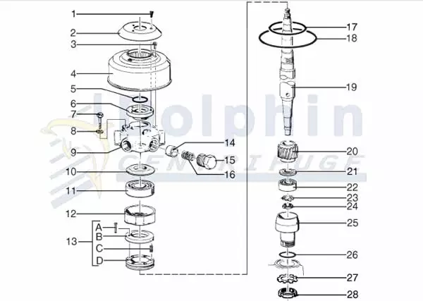 Disc Stack Centrifuge Parts - Vertical Transmission